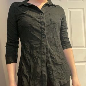 small button up black shirt
